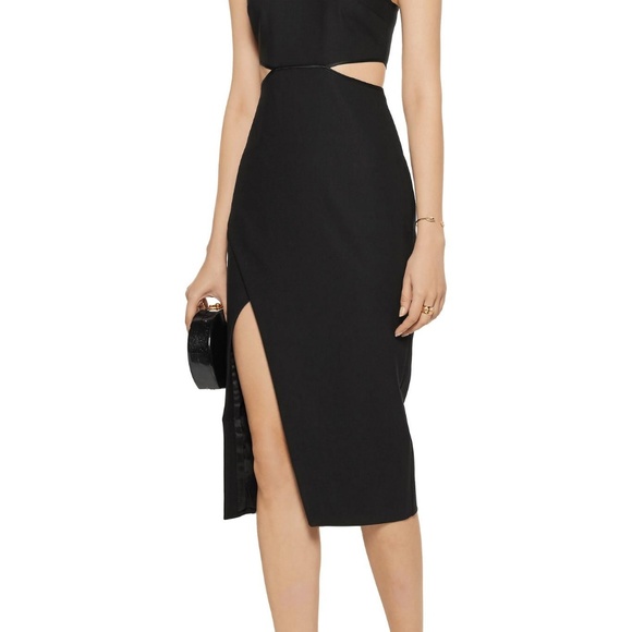 Cinq À Sept Black Yael Cutout Crepe Dress - Picture 3 of 6